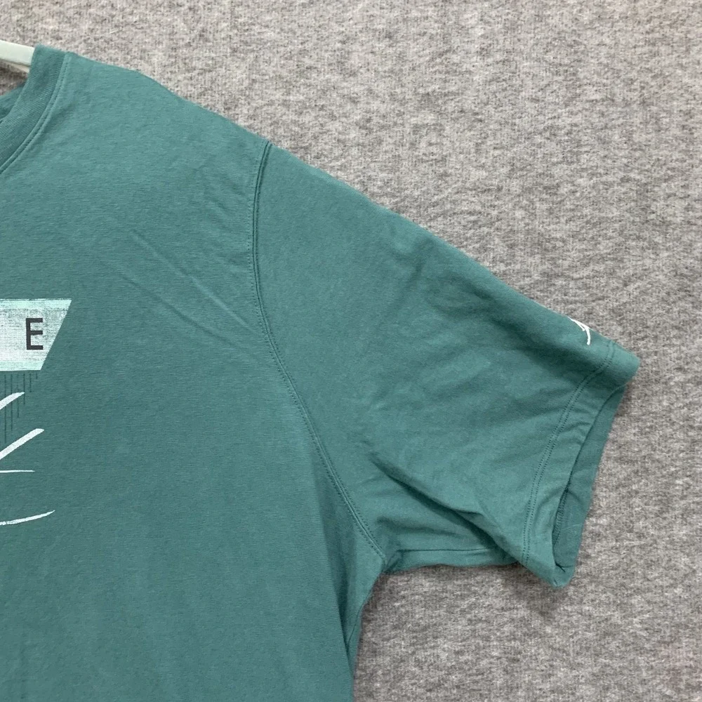 Nike Air Jordan Tee Shirt Mens 3XL‎ Flight Jumpman Logo Teal Green Short Sleeve